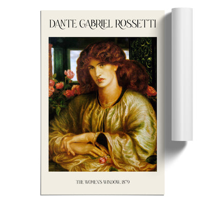 The Woman And Window Print By Dante Gabriel Rossetti