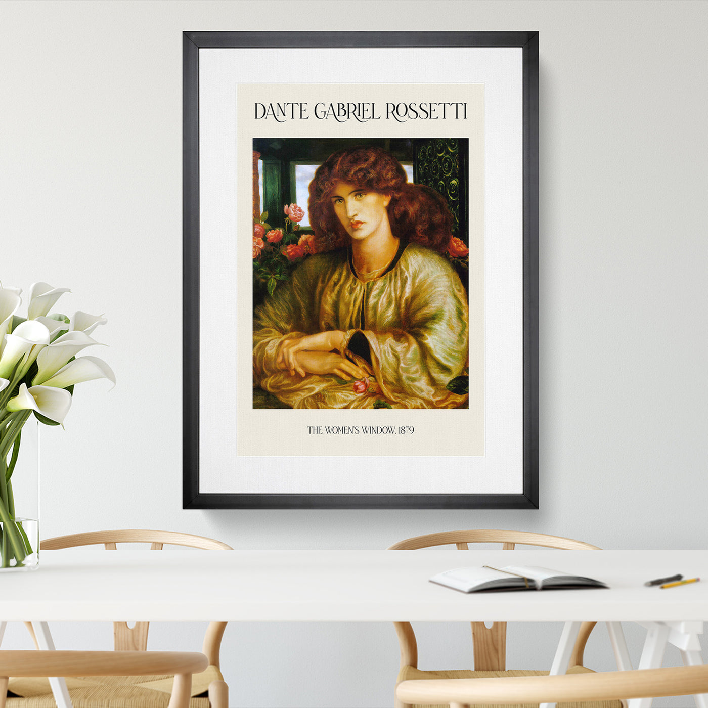 The Woman And Window Print By Dante Gabriel Rossetti