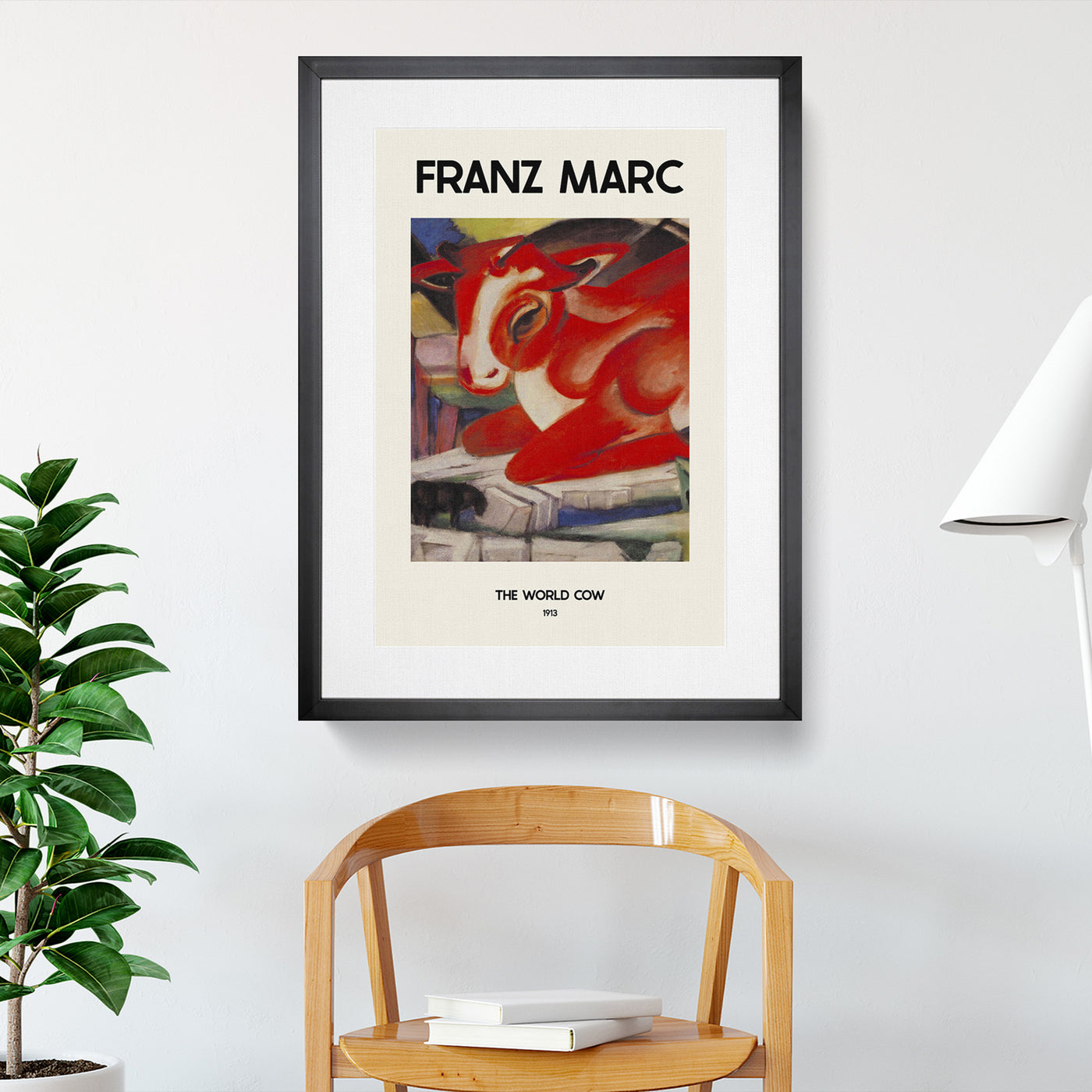 The World Cow Print By Franz Marc