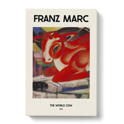 The World Cow Print By Franz Marc Canvas Print Main Image