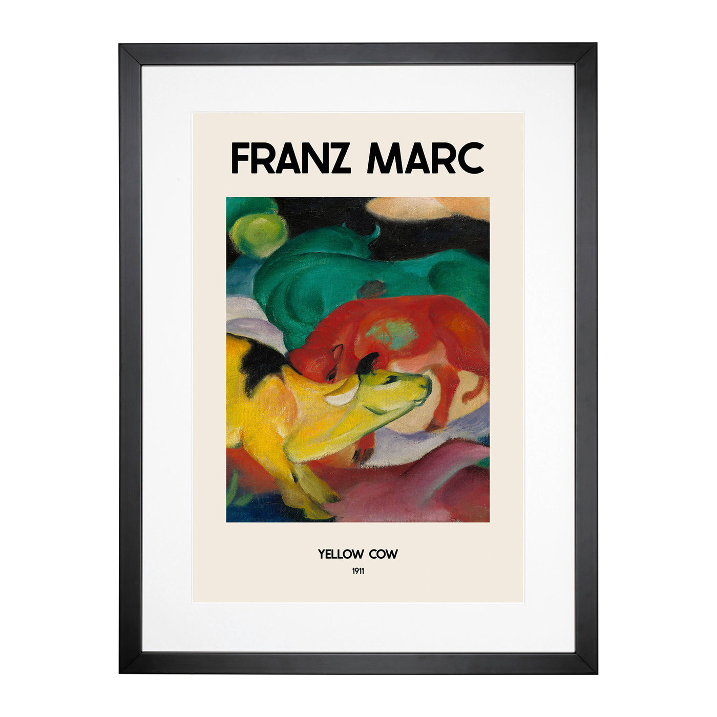 The Yellow Cow Vol.2 Print By Franz Marc Framed Print Main Image