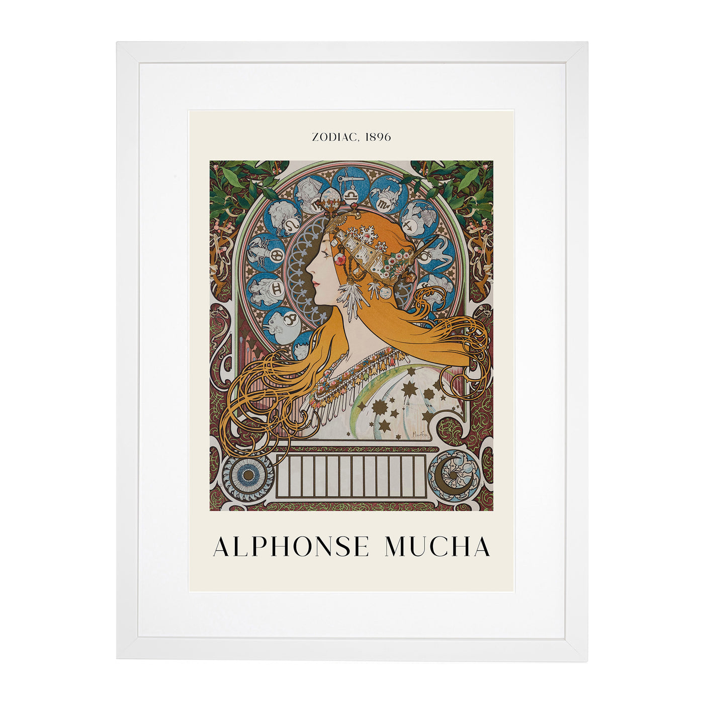 The Zodiac Vol.1 Print By Alphonse Mucha