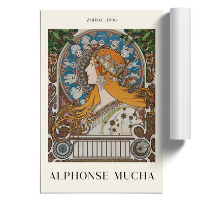 The Zodiac Vol.1 Print By Alphonse Mucha