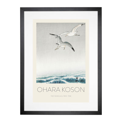 Three Seagulls Print By Ohara Koson Framed Print Main Image