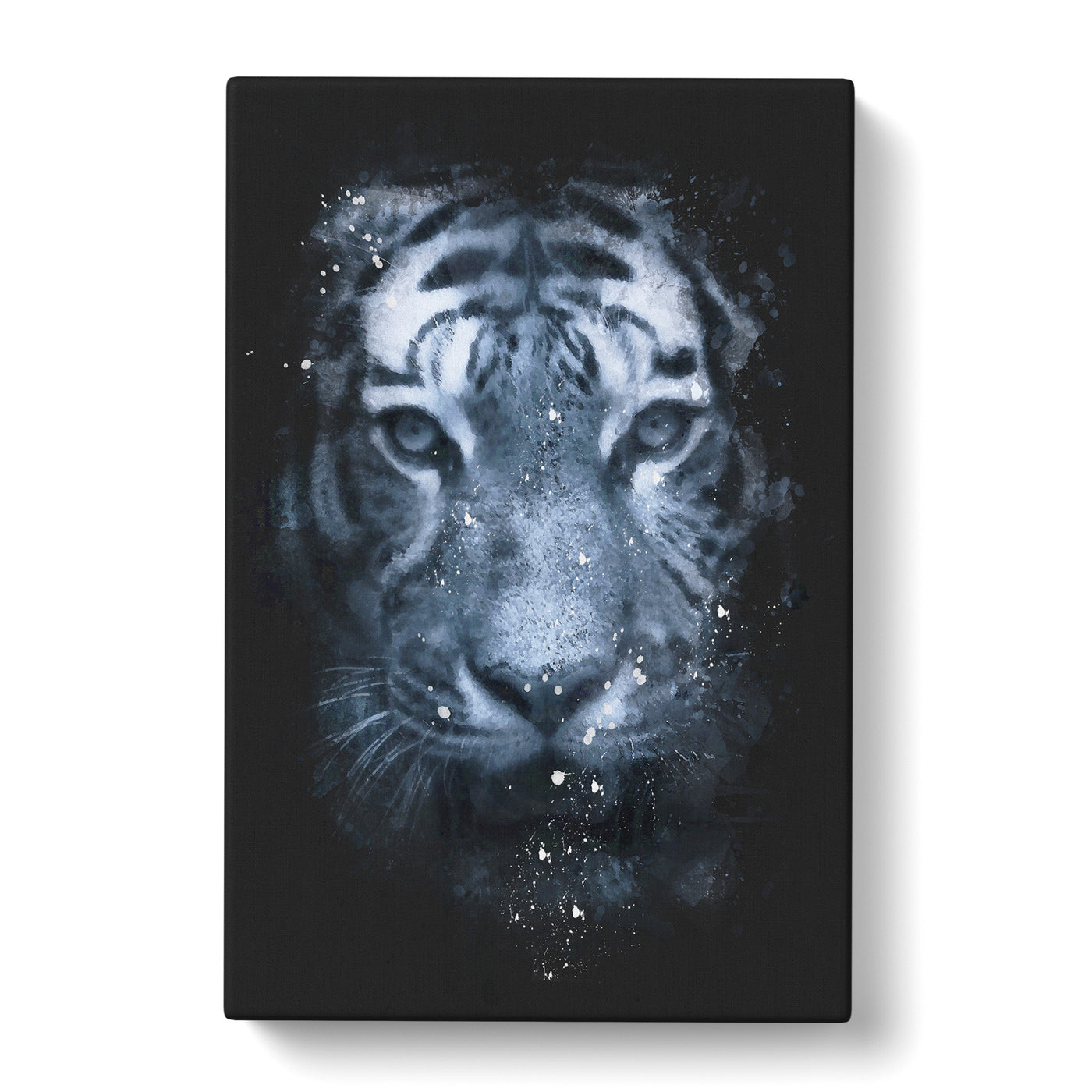 Tiger Portrait Paint Splash Canvas Print Main Image