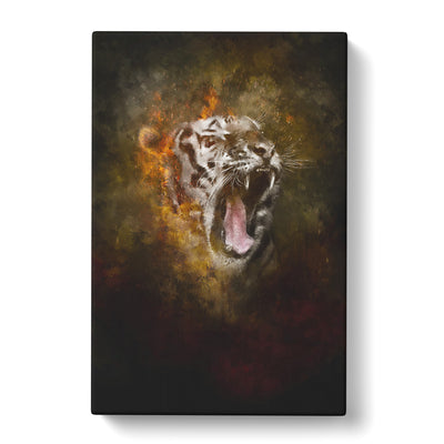 Tiger Roar Painting Canvas Print Main Image