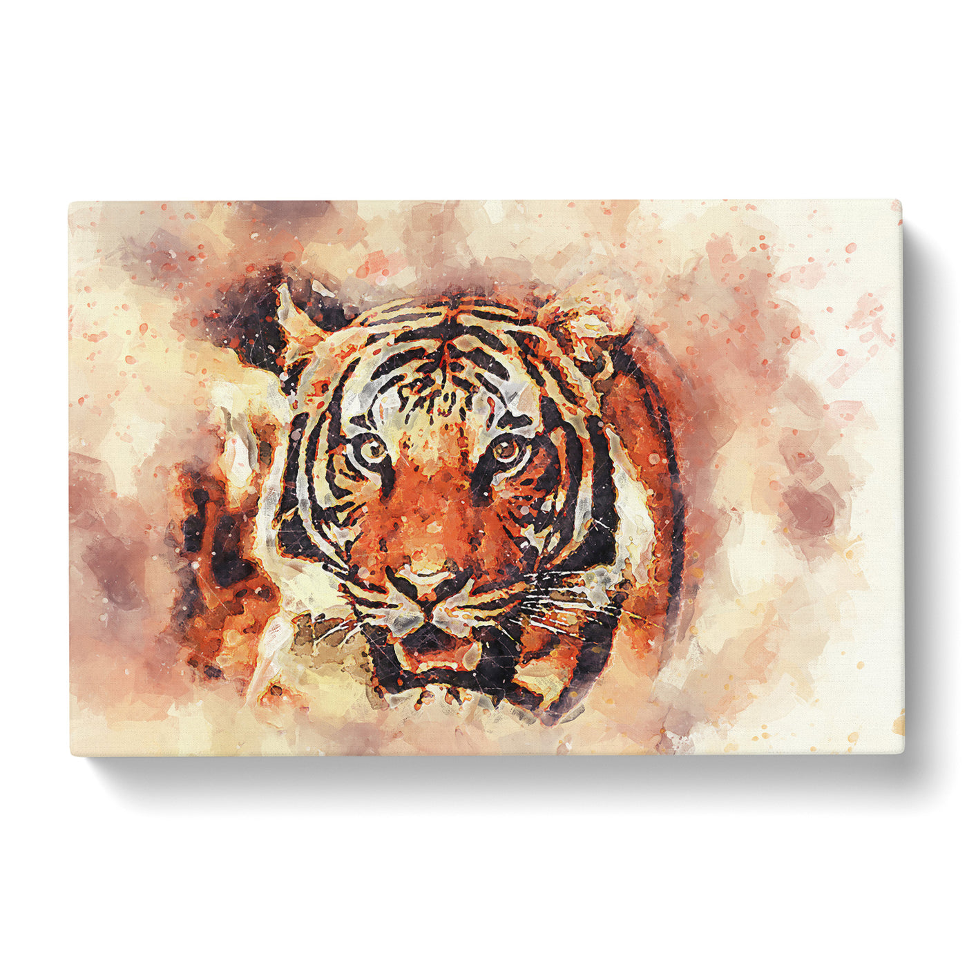 Tiger In Abstract Canvas Print Main Image