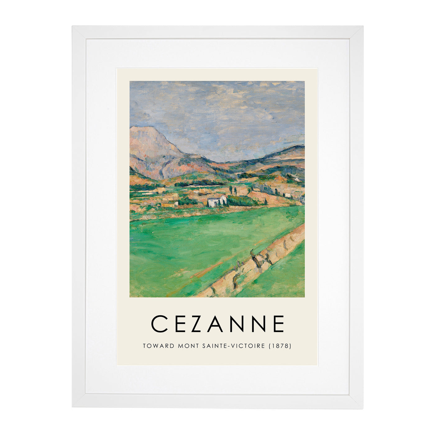 Toward Mont Sainte Victoire Print By Paul Cezanne