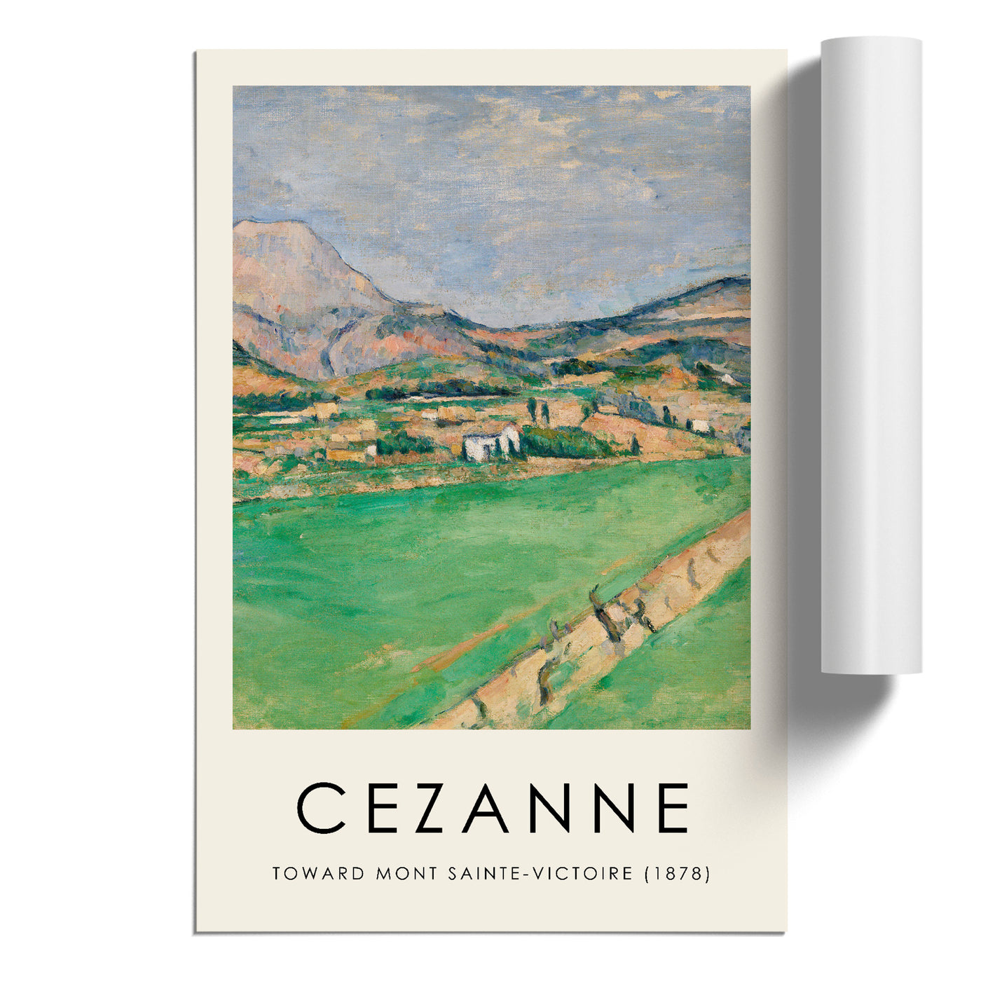 Toward Mont Sainte Victoire Print By Paul Cezanne