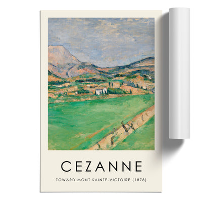 Toward Mont Sainte Victoire Print By Paul Cezanne