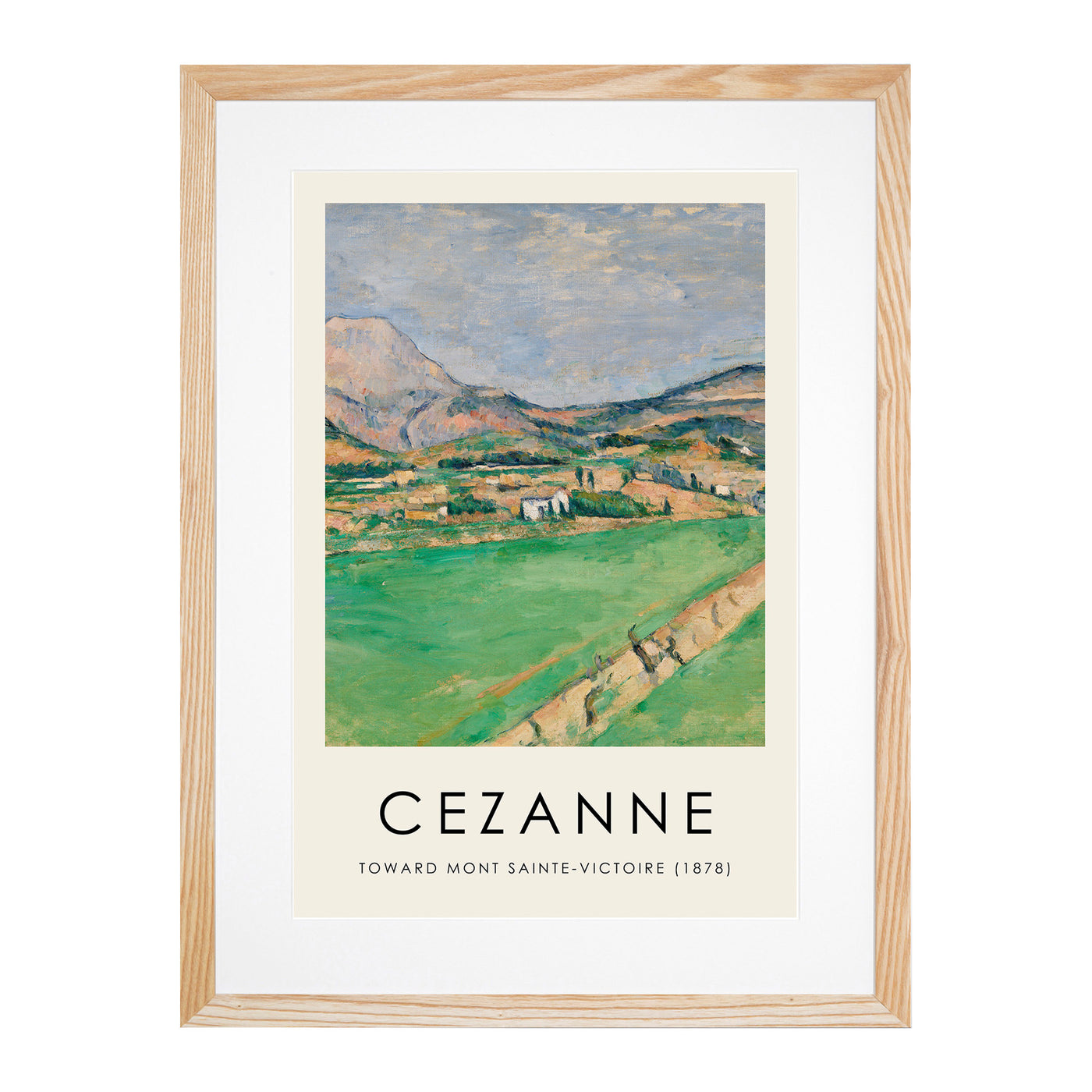 Toward Mont Sainte Victoire Print By Paul Cezanne