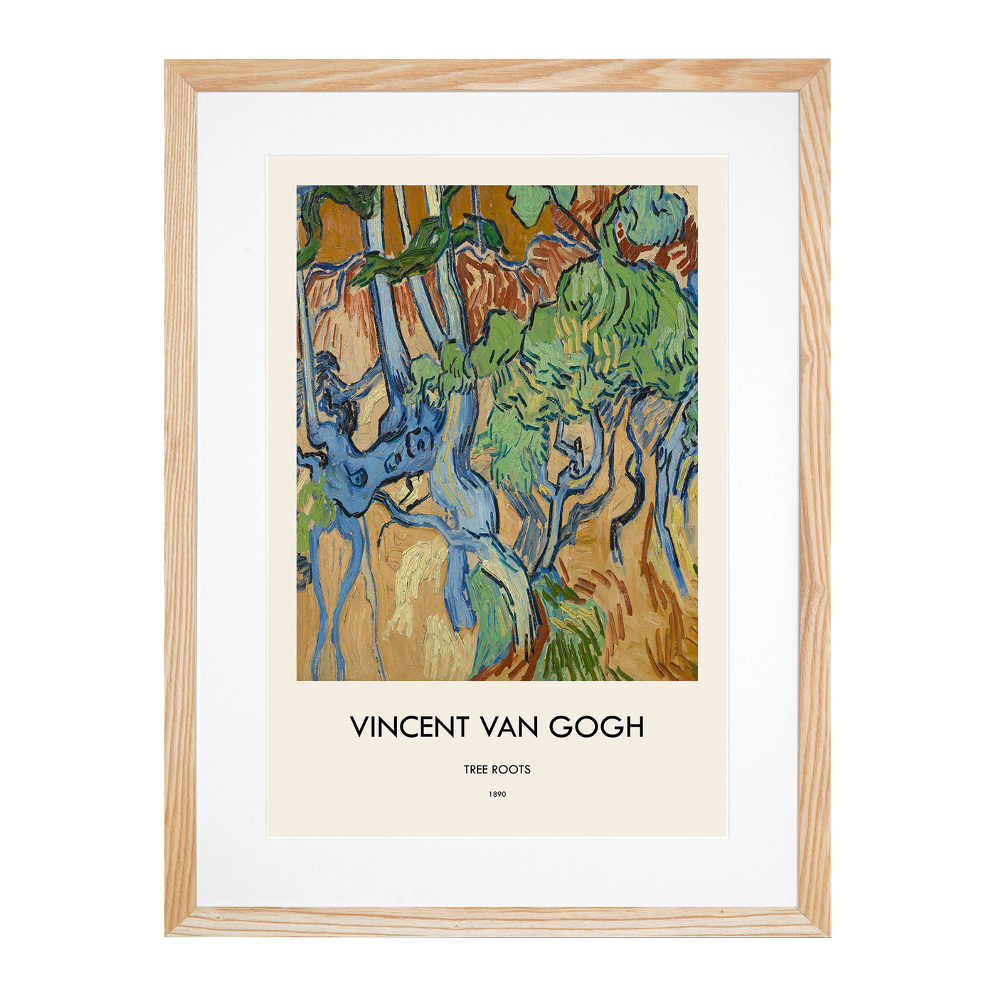 Tree Roots Print By Vincent Van Gogh