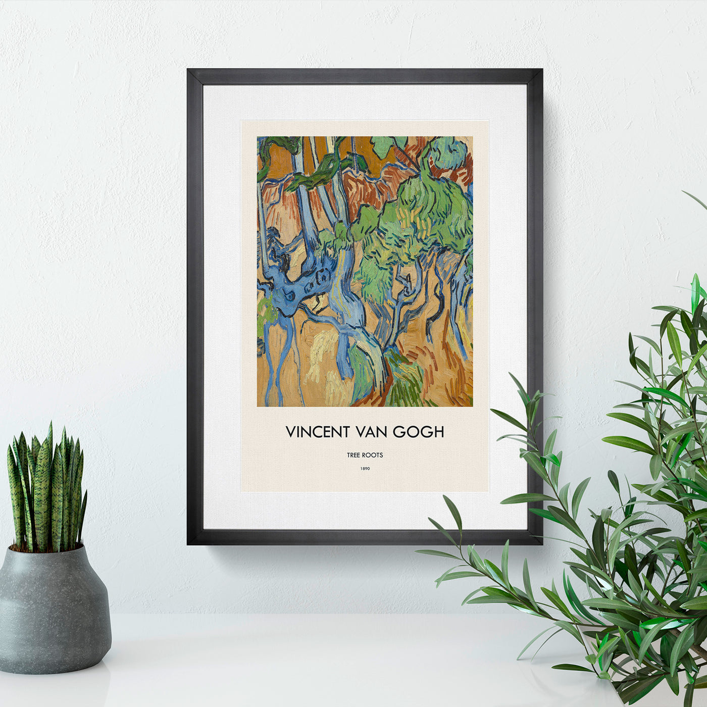 Tree Roots Print By Vincent Van Gogh