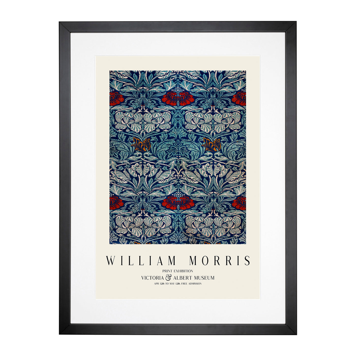 Tulip And Rose Vol.1 Print By William Morris Framed Print Main Image