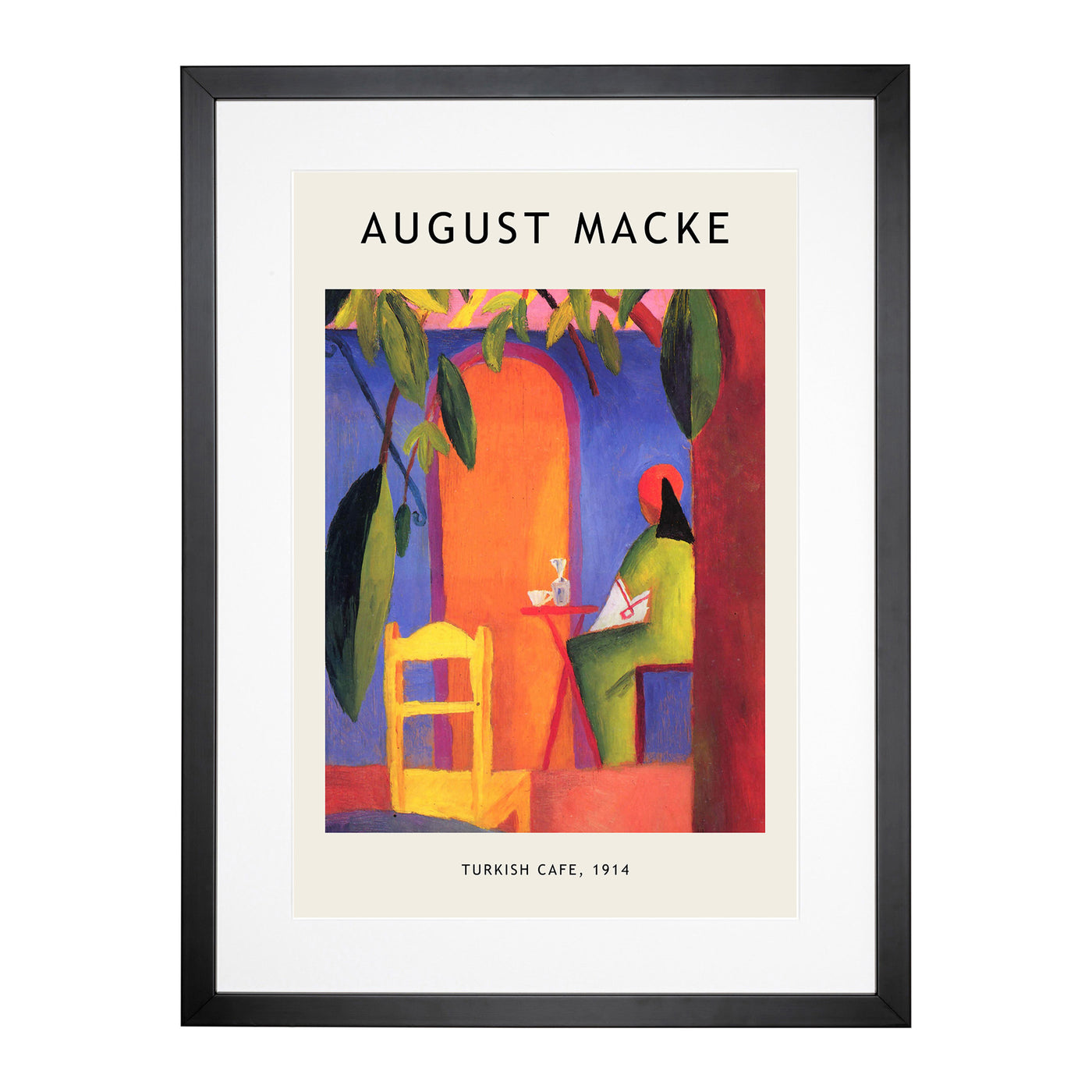 Turkish Cafe Print By August Macke Framed Print Main Image