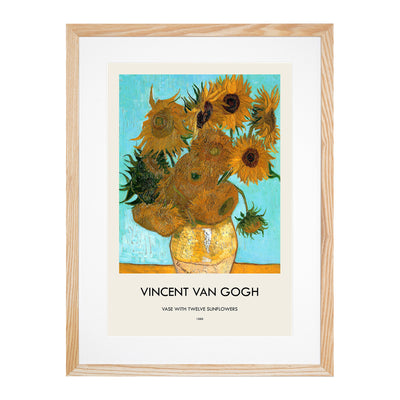 Twelve Sunflowers Print By Vincent Van Gogh