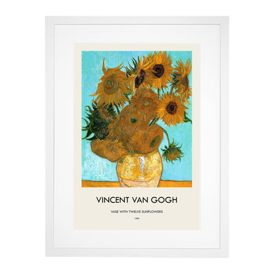 Twelve Sunflowers Print By Vincent Van Gogh