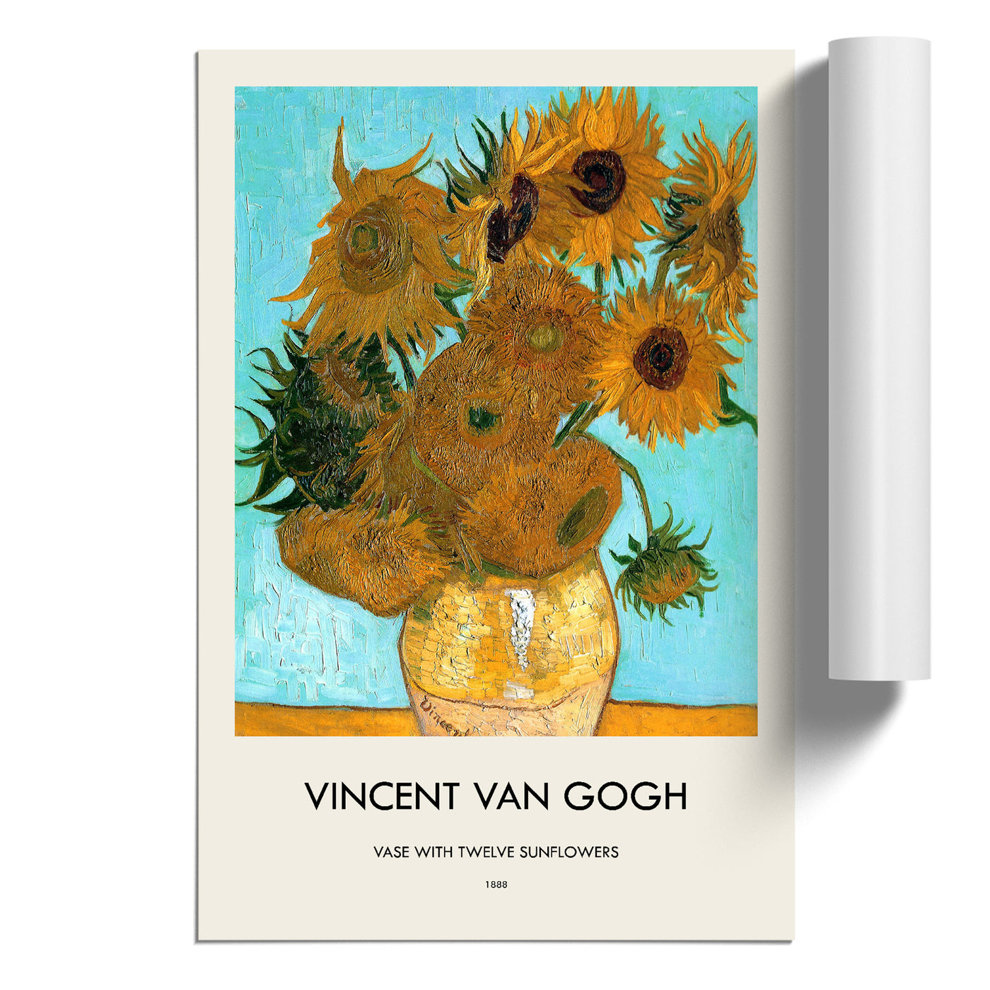 Twelve Sunflowers Print By Vincent Van Gogh