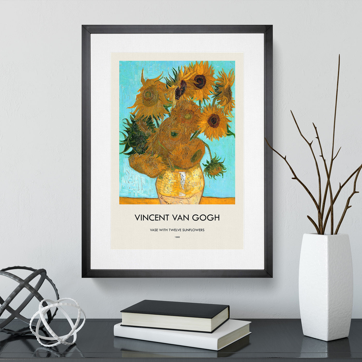 Twelve Sunflowers Print By Vincent Van Gogh