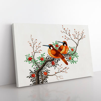 Two Birds On A Flowering Tree