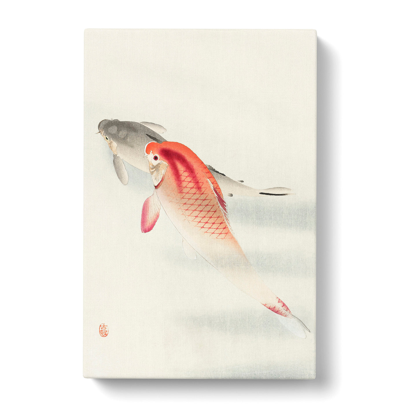 Two Carp By Ohara Kosoncan Canvas Print Main Image