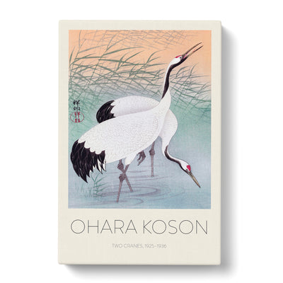 Two Cranes Print By Ohara Koson Canvas Print Main Image