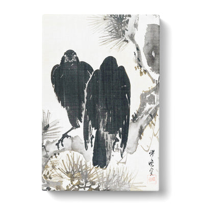 Two Crows By Kawanabe Kyosai Canvas Print Main Image