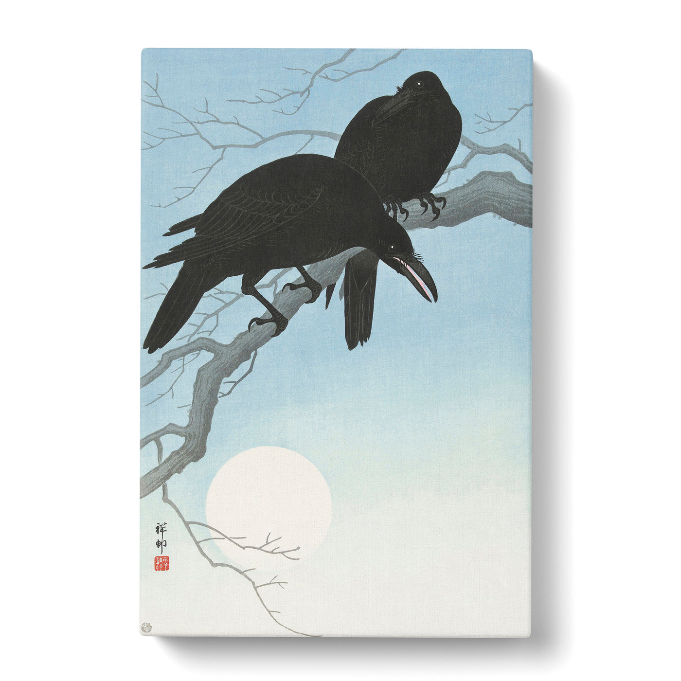 Two Crows By Ohara Kosoncan Canvas Print Main Image
