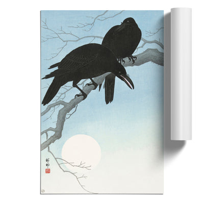 Two Crows By Ohara Koson