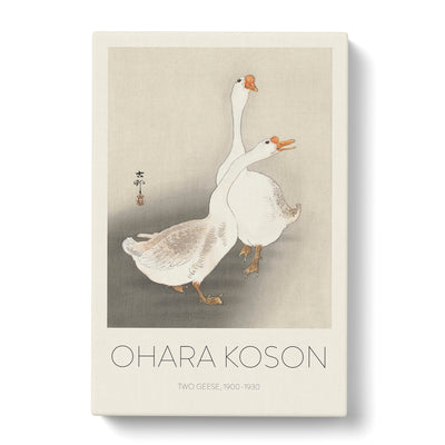 Two Geese Print By Ohara Koson Canvas Print Main Image