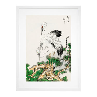 Two Japanese Storks By Numata Kashu
