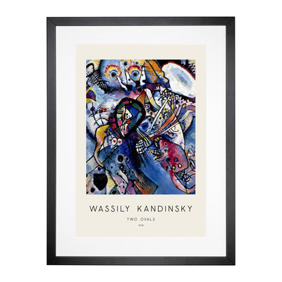 Two Ovals Print By Wassily Kandinsky Framed Print Main Image