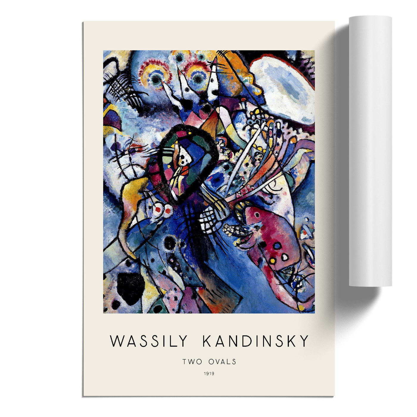 Two Ovals Print By Wassily Kandinsky