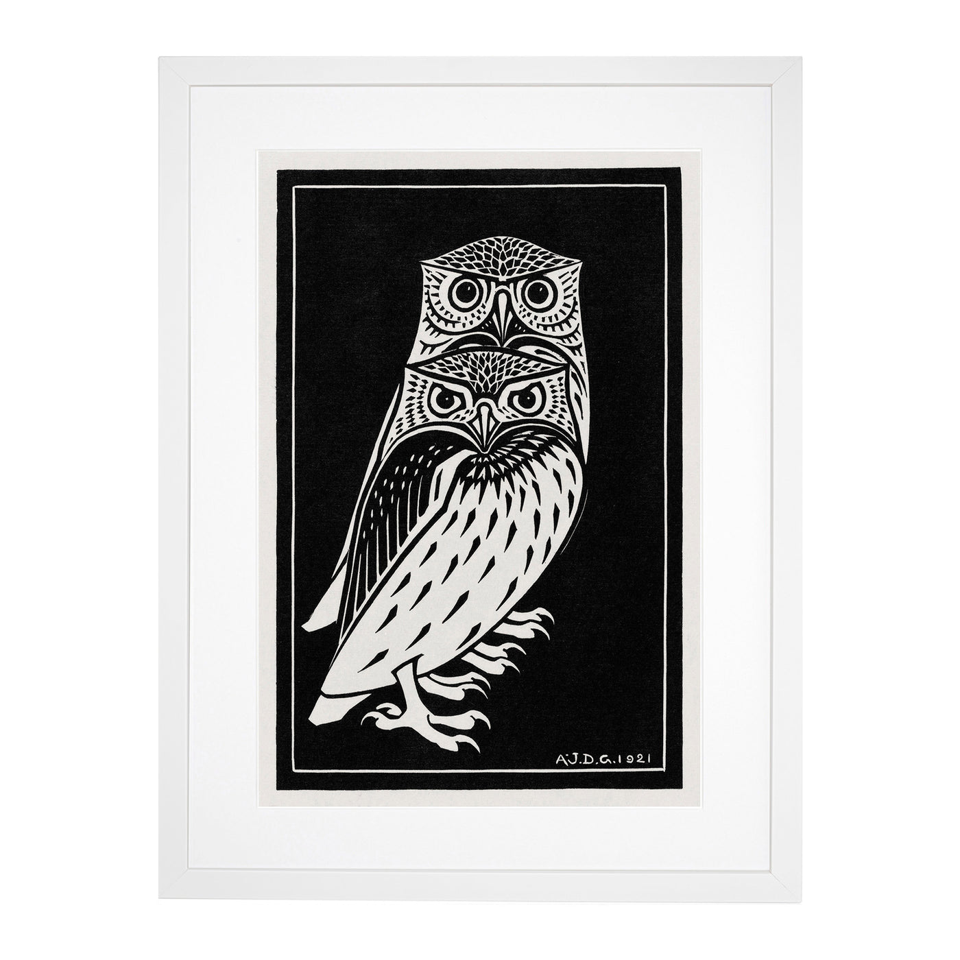 Two Owls By Julie De Graag