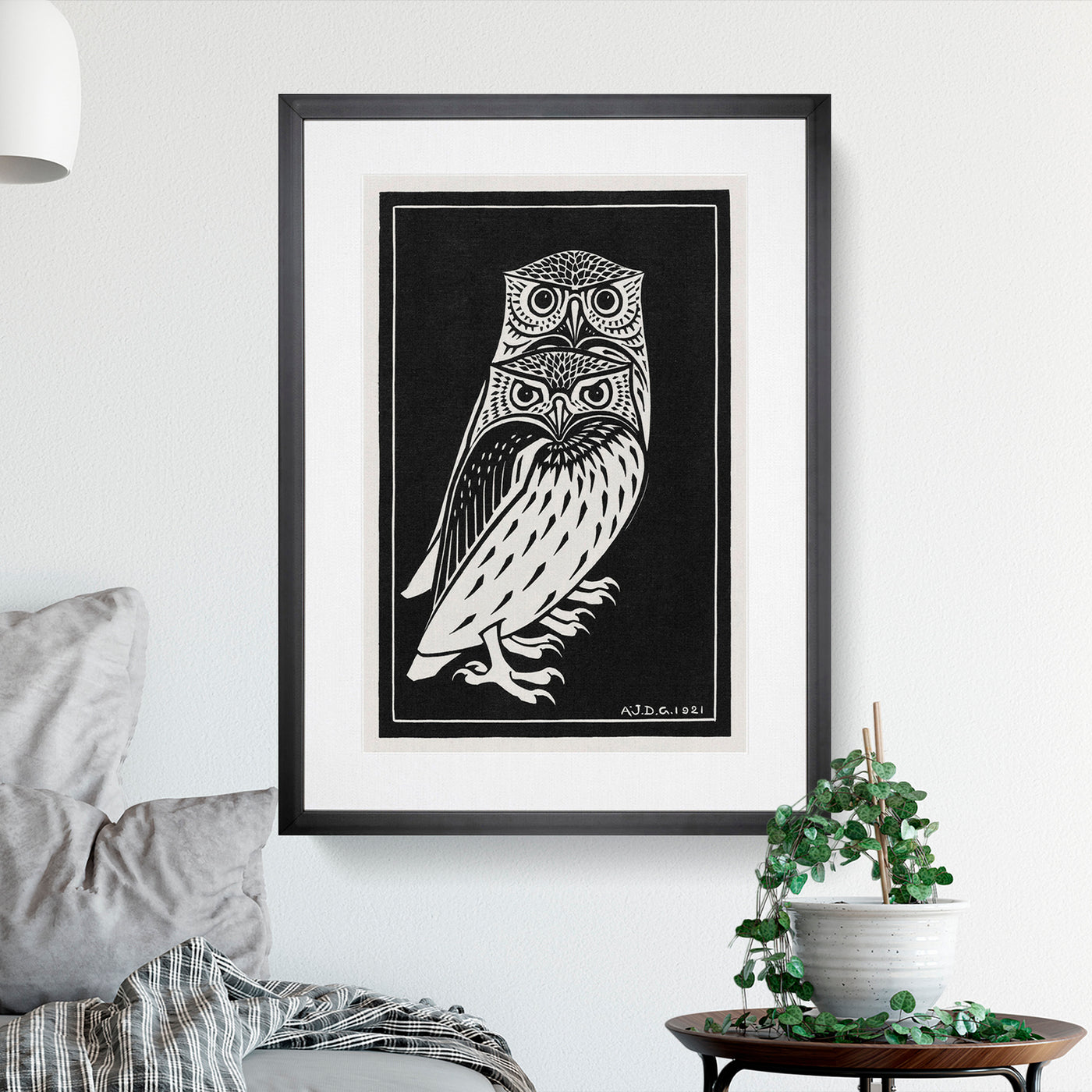 Two Owls By Julie De Graag