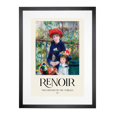 Two Sisters Print By Pierre-Auguste Renoir Framed Print Main Image