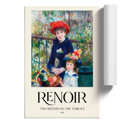 Two Sisters Print By Pierre-Auguste Renoir