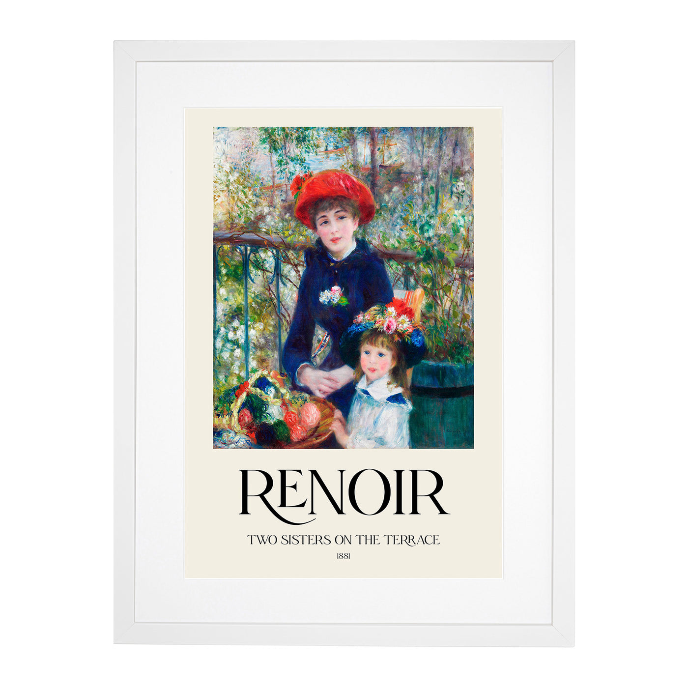 Two Sisters Print By Pierre-Auguste Renoir