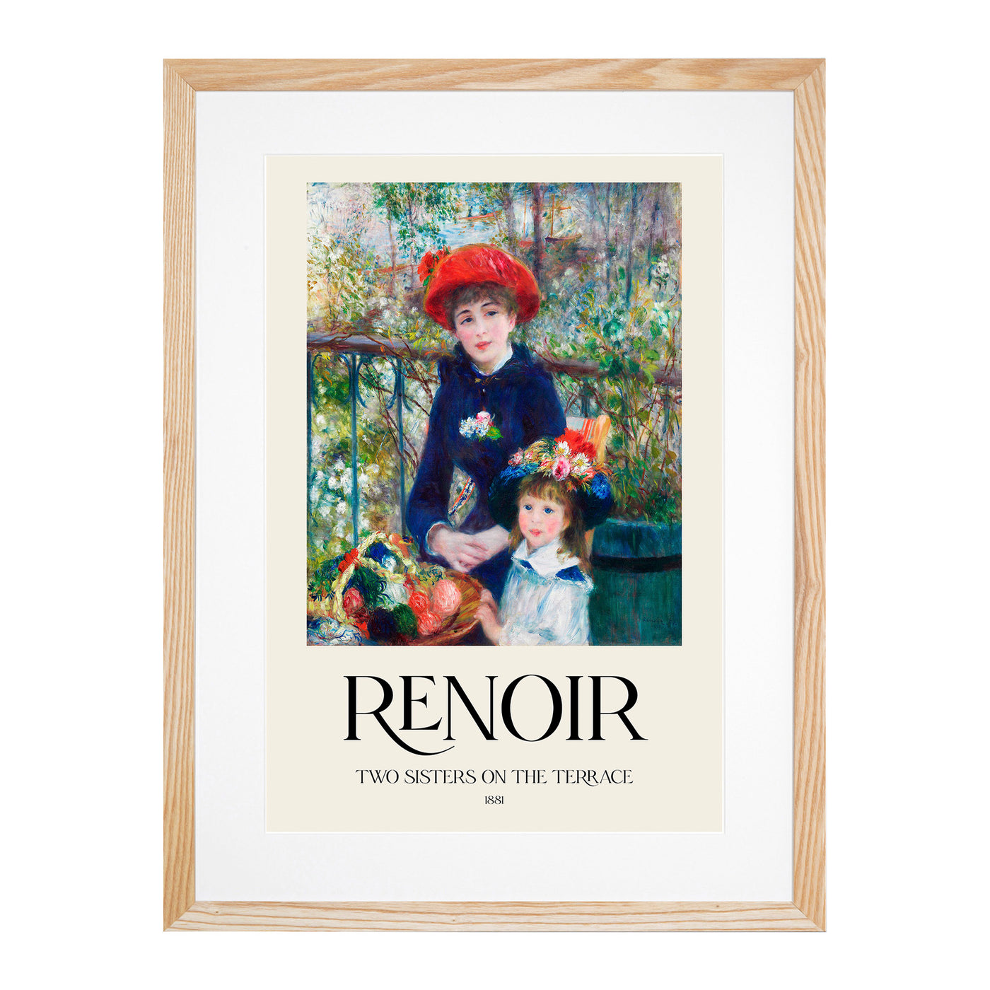 Two Sisters Print By Pierre-Auguste Renoir