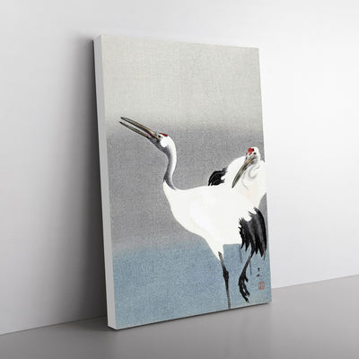 Two White Cranes By Ohara Koson
