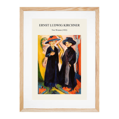 Two Women Print By Ernst Ludwig Kirchner