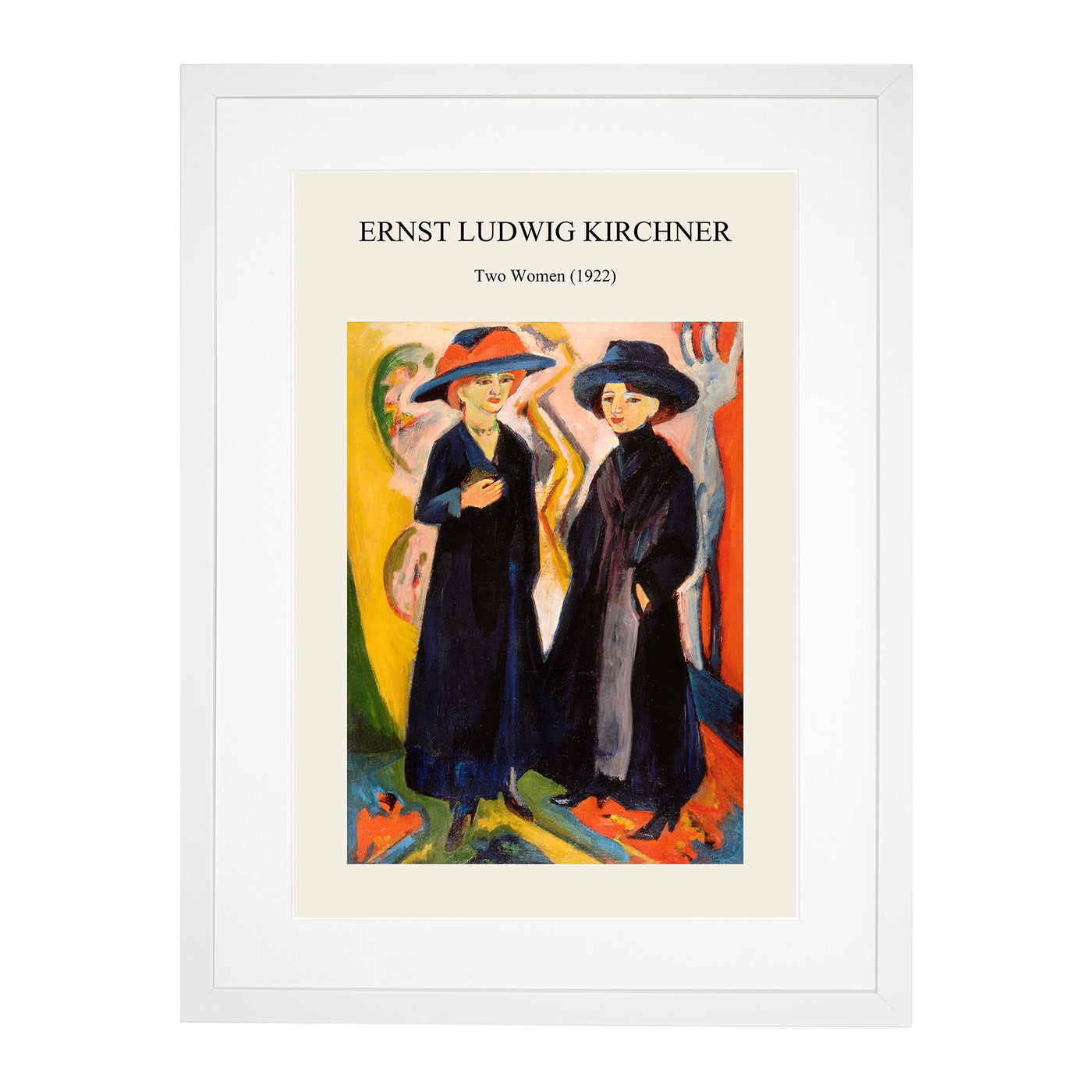 Two Women Print By Ernst Ludwig Kirchner