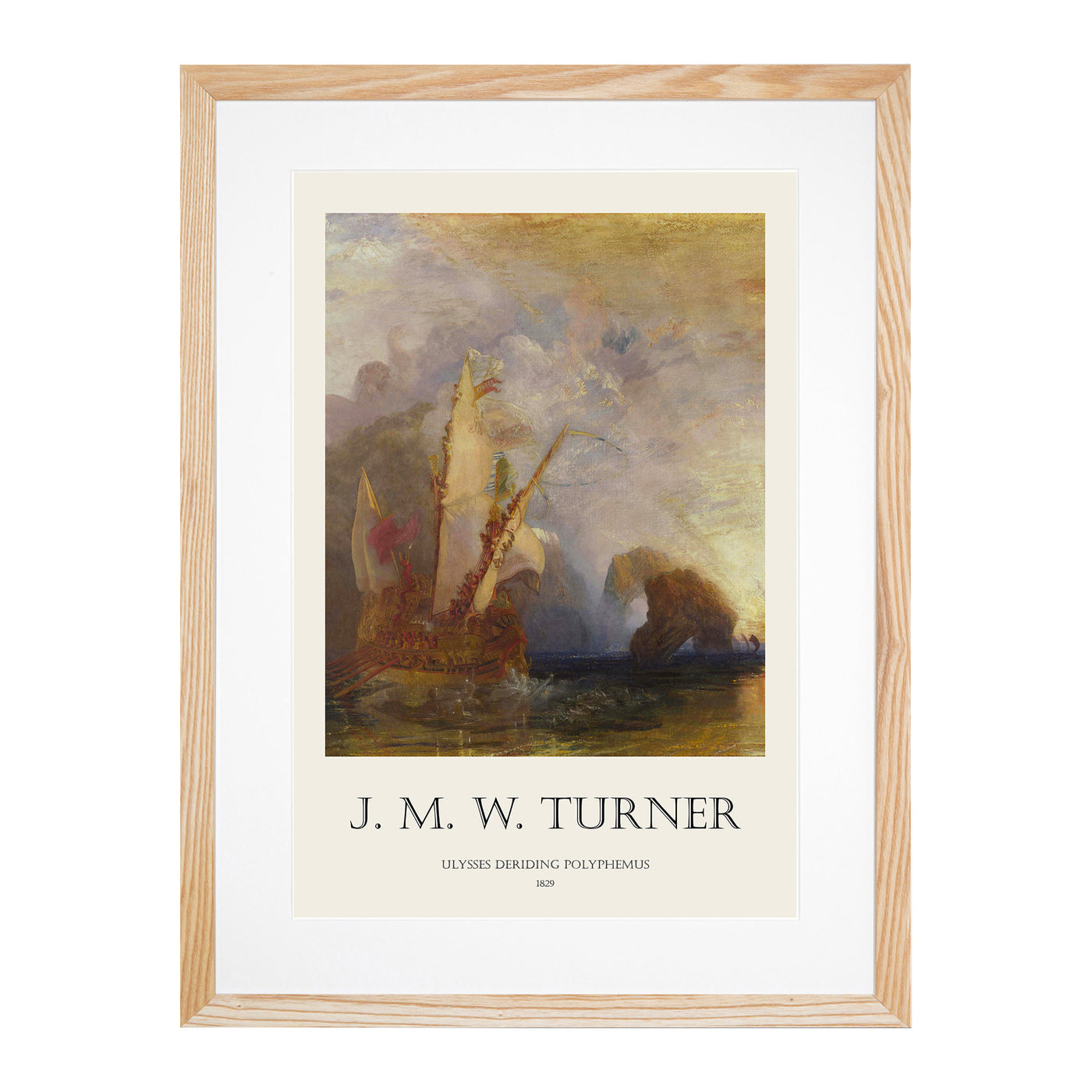 Ulysses Deriding Polyphemus Print By Joseph-Mallord William Turner