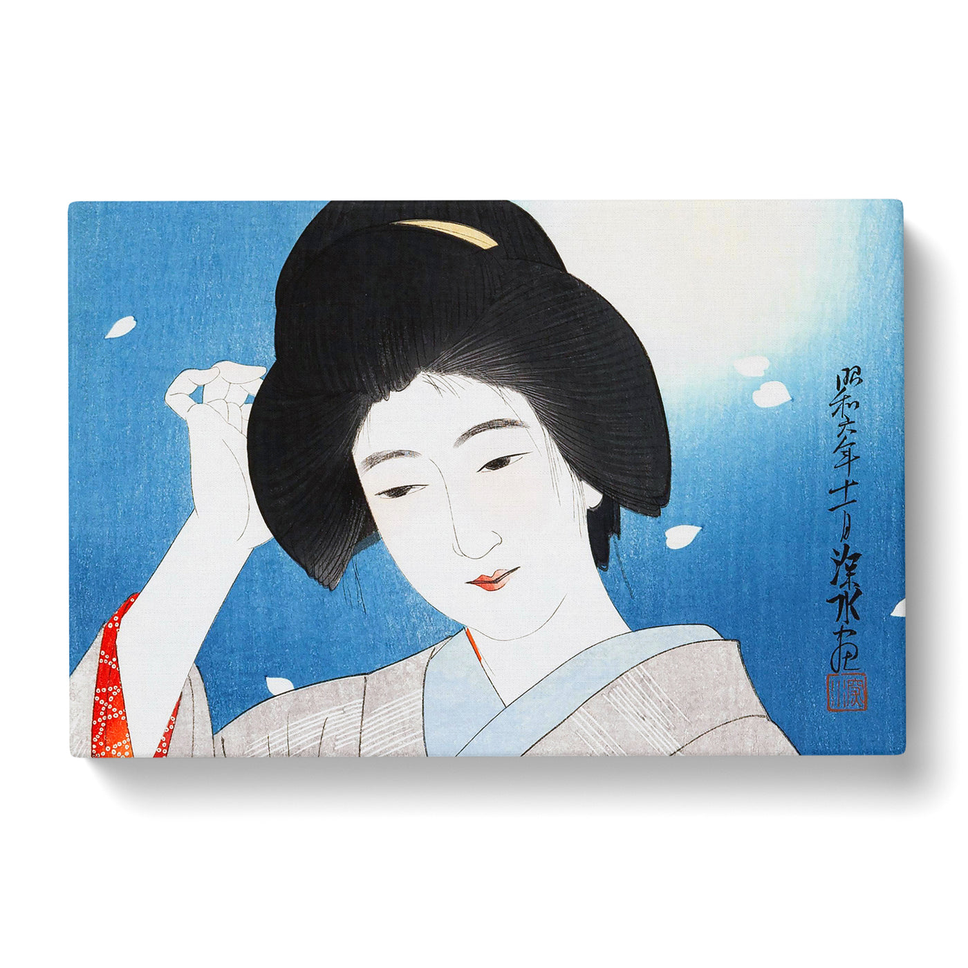 Under The Moonlight By Ito Shinsui Canvas Print Main Image