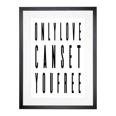 Untitled-1 Typography Framed Print Main Image
