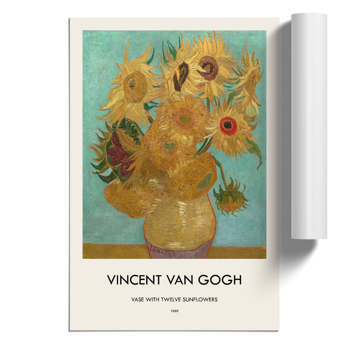 Vase With Twelve Sunflowers Print By Vincent Van Gogh