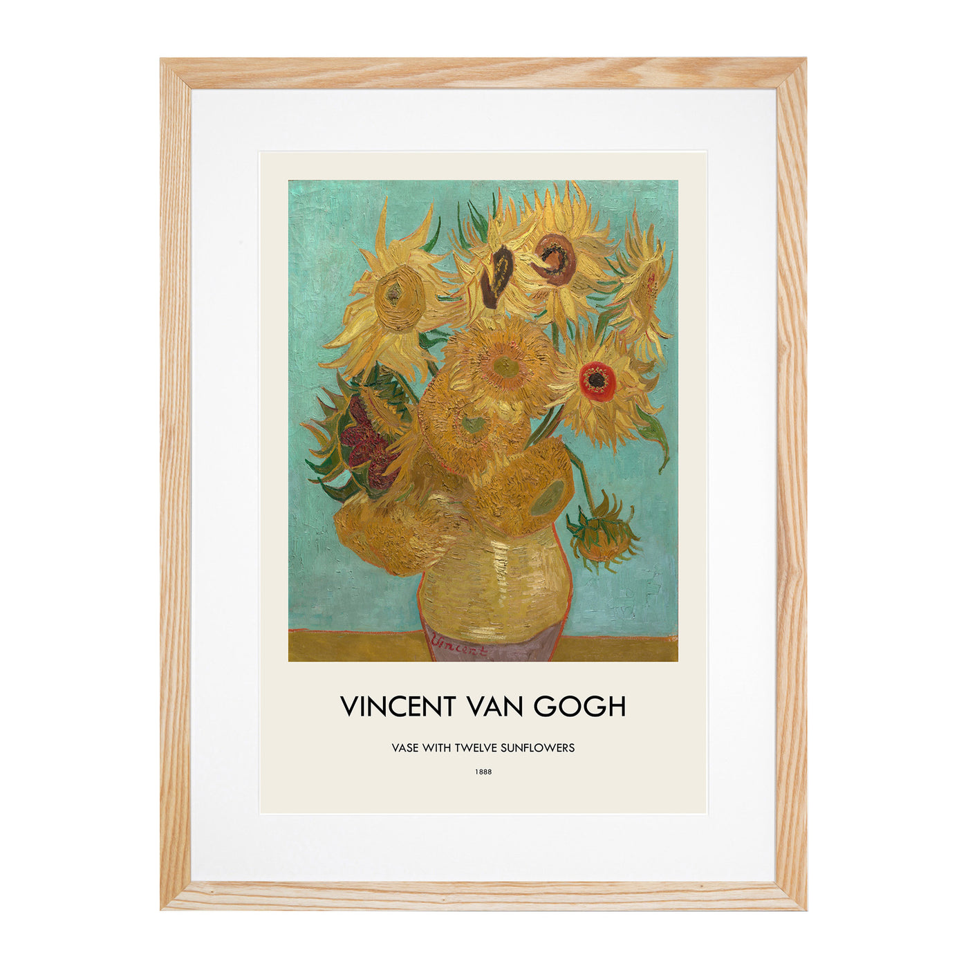 Vase With Twelve Sunflowers Print By Vincent Van Gogh