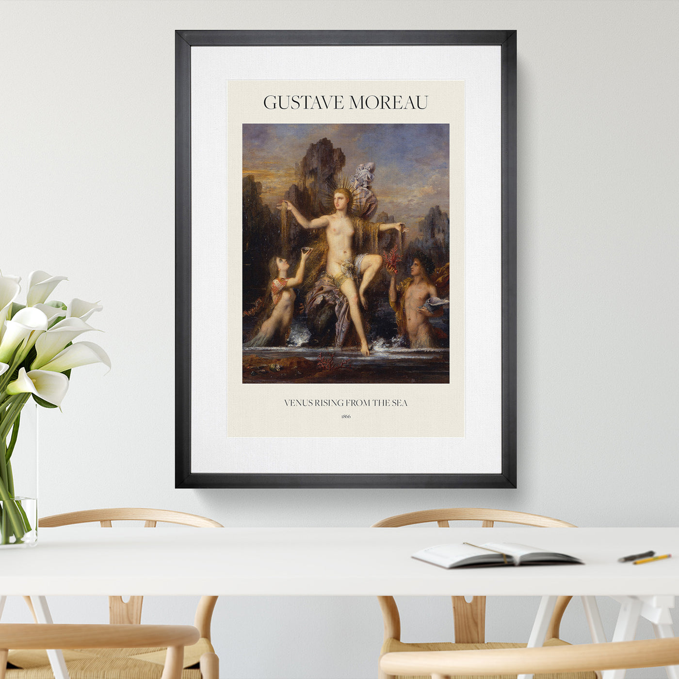 Venus Rising From The Sea Print By Gustave Moreau