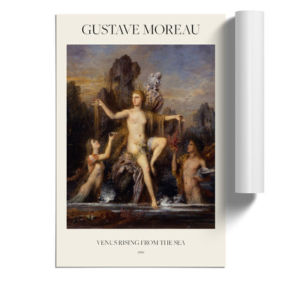 Venus Rising From The Sea Print By Gustave Moreau