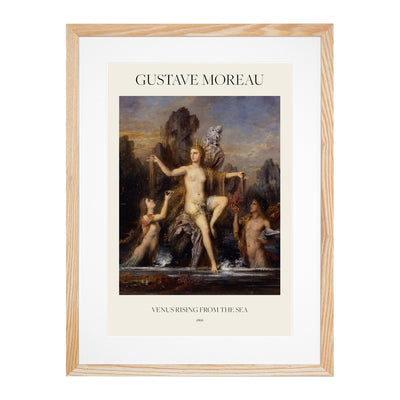 Venus Rising From The Sea Print By Gustave Moreau